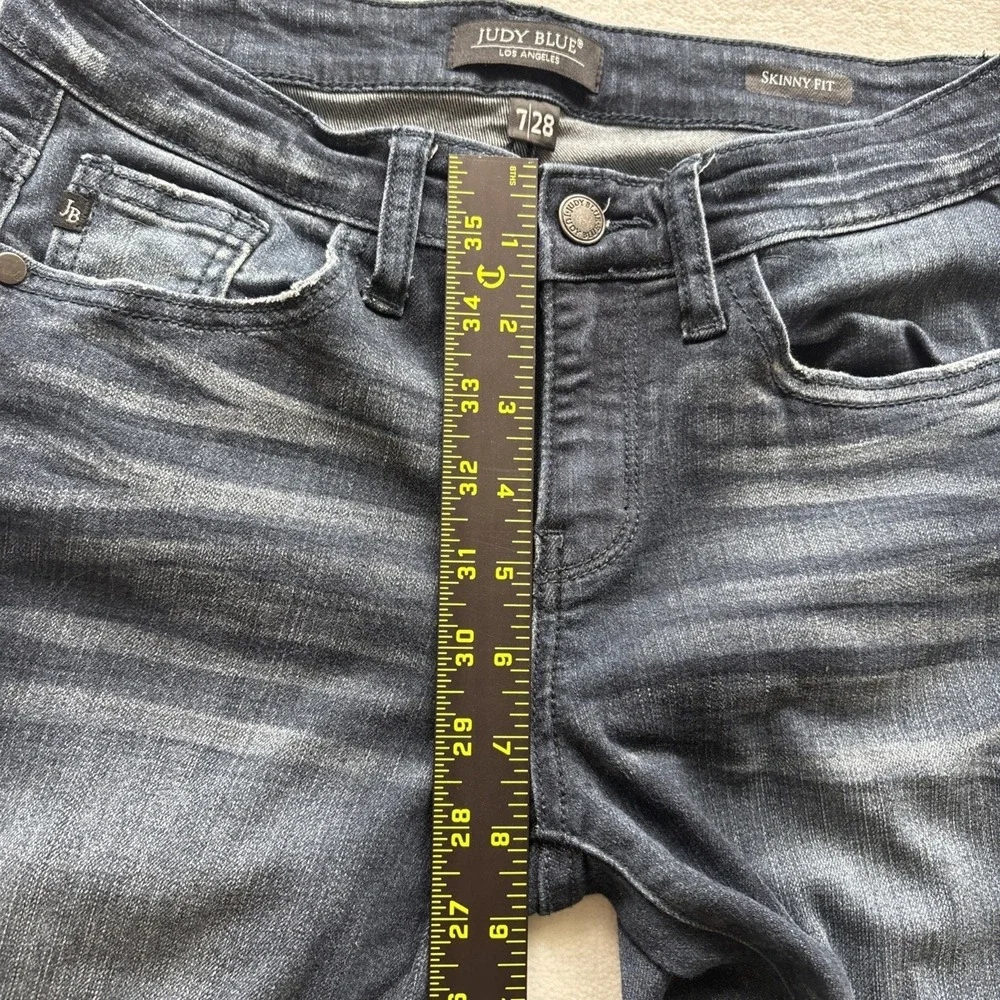 Judy‎ Blue Skinny Fit Jeans Womens 7/28 Dark Wash Stretch Denim JB8248SSDK